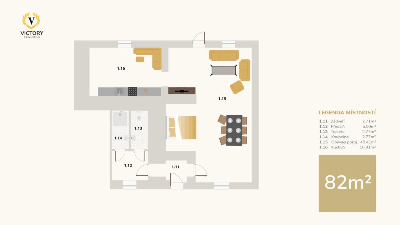 Apartmany Victory Residence Prosecne Zewnętrze zdjęcie